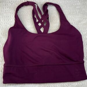 Lululemon Athletica Deep Purple Sports Bra - size 4